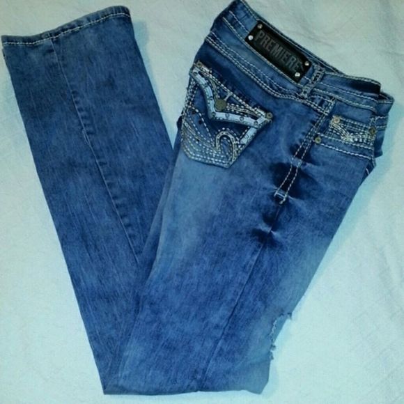 Premier Jeans Boot Cut 3/4 Miss‎ Me Wannabes - Picture 1 of 4